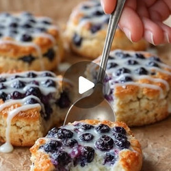 Cottage Cheese Blueberry Cloud Bread