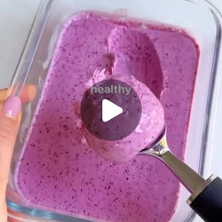 Frozen Berry Cottage Cheese Dessert