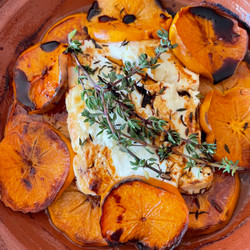 Baked Feta With Persimmons (persimmon Bouyiourdi)