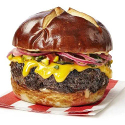 Brat Burgers With Stout Aioli And Corn Relish