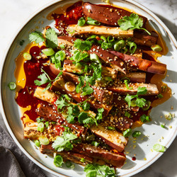 Seasoned Steamed Eggplant