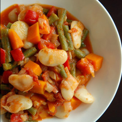 Spanish Green Bean And Lima Bean Stew