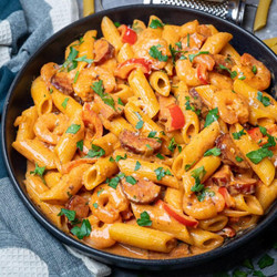Cajun Shrimp And Sausage Pasta