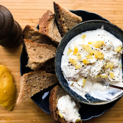 Preserved Lemon Yogurt (or Labneh) Dip