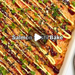 Salmon Sushi Bake