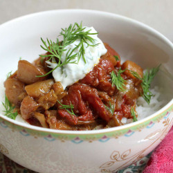 Khoresh Bademjan: Persian Eggplant And Tomato Stew