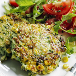 Corn and Zucchini Fritters