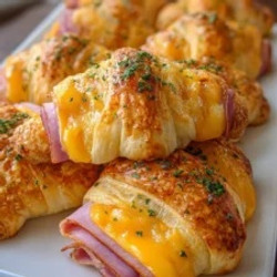 Ham Cheddar Crescent Roll-ups