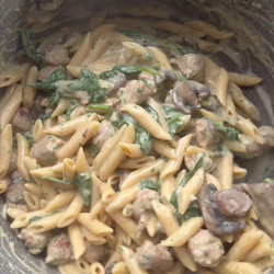 Easy Sausage &amp; Mushroom Pasta