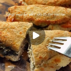 High Protein Chicken Calzone Bake