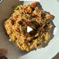 Boursin Sausage &amp; Veg Orzo