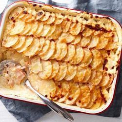 Hot Smoked Salmon And Potato Gratin easy main