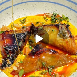 Vegan Stuffed Leeks On Apricot-almond Cream