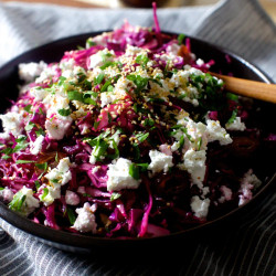 Date, Feta And Red Cabbage Salad