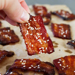Brown Sugar Sriracha Bacon Bites