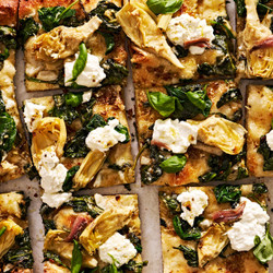 Spinach-artichoke Flatbread