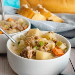 Crockpot Potato And Hamburger Soup