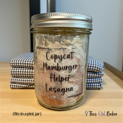 Copycat Hamburger Helper Lasagna Mix