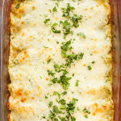 Vegetarian Enchiladas With Poblano Cream Sauce