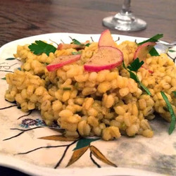 Barley and Radish Pilaf