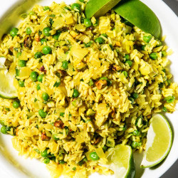 Fluffy Rice Pilaf With Curry