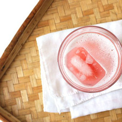 Booze-free Rhubarb Lime Gimlet Recipe