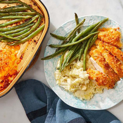 Cheesy Chicken &amp; Green Beans