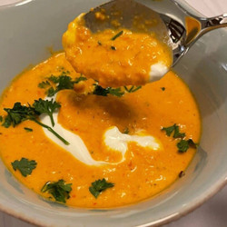 TikTok Boursin Baked Tomato Soup