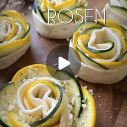 Zucchini Roses from IG @kitchenachim