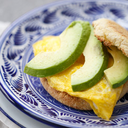Goat Cheese &amp; Avocado Egg Sandwiches