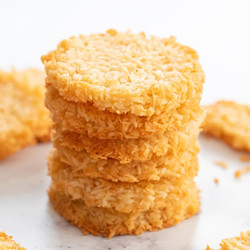 2 Ingredient Crispy Coconut Cookies