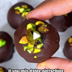 Deluxe Dark Chocolate Pistachio Nougat Bites