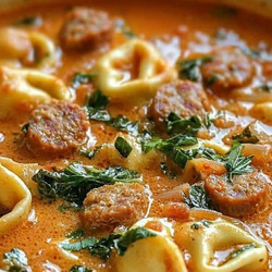 Creamy Soup With Tortellini And Sausage
