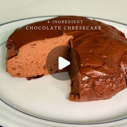 4-ingredient Chocolate Cheesecake