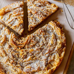 Chai Spiced Ruffled Milk Pie