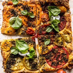 Roasted Tomato Cheddar Tart With Ranch Seasoning