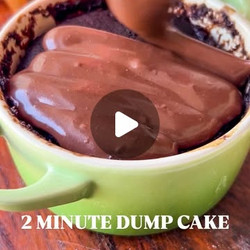 Two Minute Dump Cake (depression Cake / Wacky Cake)