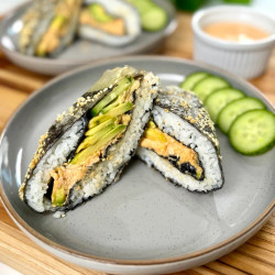 Crispy Rice Paper Onigirazu (sushi Sandwich)
