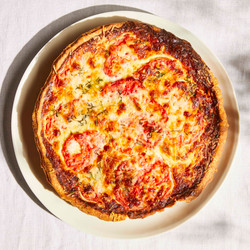 Tomato, Onion And Cheddar Tart