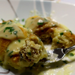Cheesy Chicken Stuffed Crescent Rolls