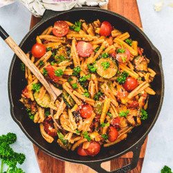Mediterranean Roasted Vegetable Pasta