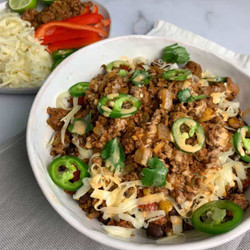 High Volume Taco Meal Prep Bowls