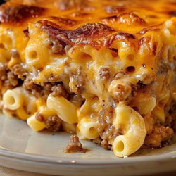 Mac&amp;Cheese Meatloaf Casserole
