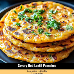 Savory Red Lentil Pancakes