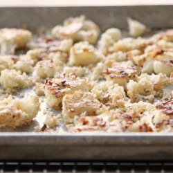 Roasted Cauliflower Snowflakes