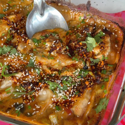 20 Minute One Pan Red Curry Dumplings