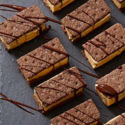 Chocolate And Pumpkin Ice Cream Sandwiches