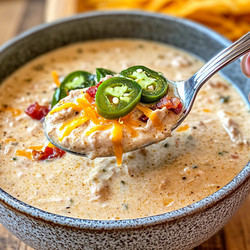 Spicy Jalapeño Popper Chicken Soup
