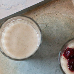 Muhallabiah With Mahleb And Sour Cherry Compote