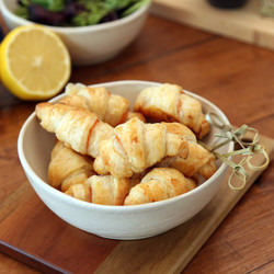 Petits Croissants Au Saumon Fumé (toast Apéritif)